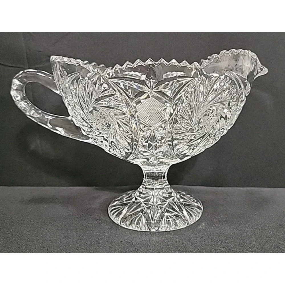 Vintage Imperial‎ Glass Gravy/Sauce Boat, 5.25